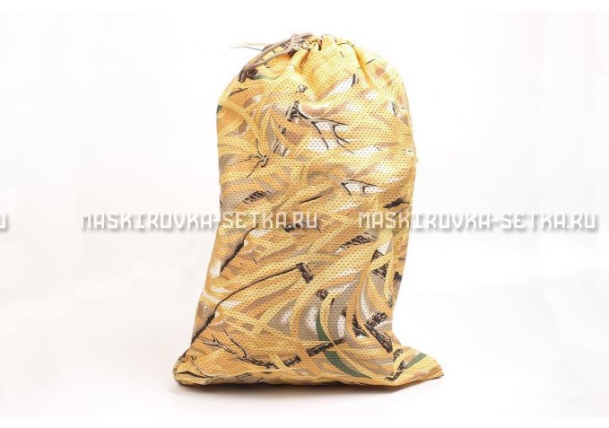 Маскировочная сетка из лыка 3x6 м бежевая для охоты картинка 3