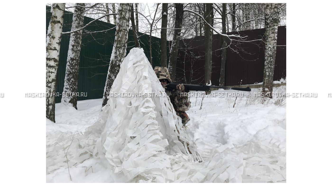 Маскировочная сеть Стандарт МКТ-2С Снег 3х3 м картинка 17