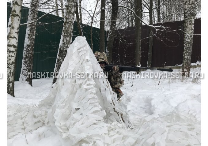 Маскировочная сеть Стандарт МКТ-2С Снег 3х3 м картинка 2