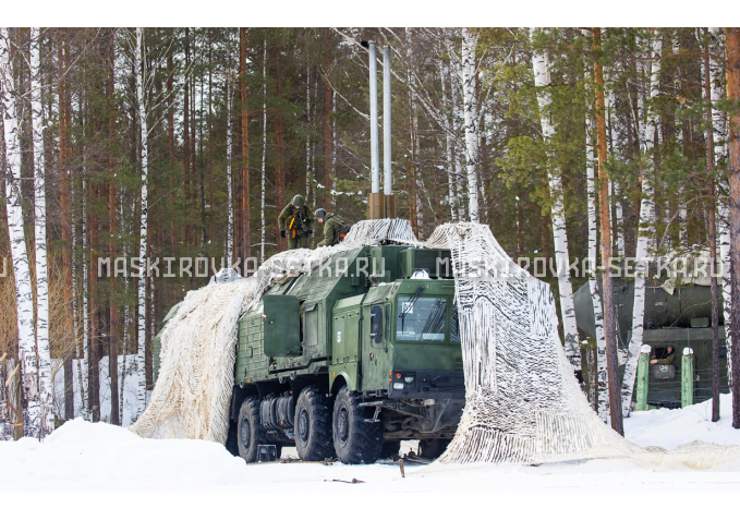 Маскировочный комплект МКТ-2С 12х18 м Снег без АП камуфляжная сеть картинка 5