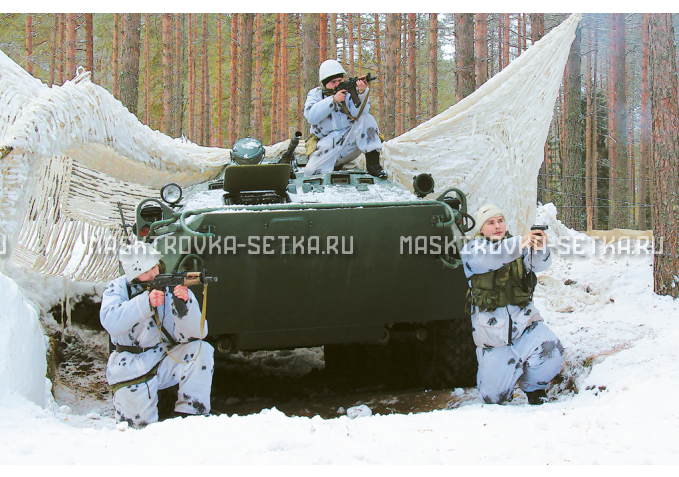 Маскировочный комплект МКТ-2С 12х18 м Снег без АП камуфляжная сеть картинка 6